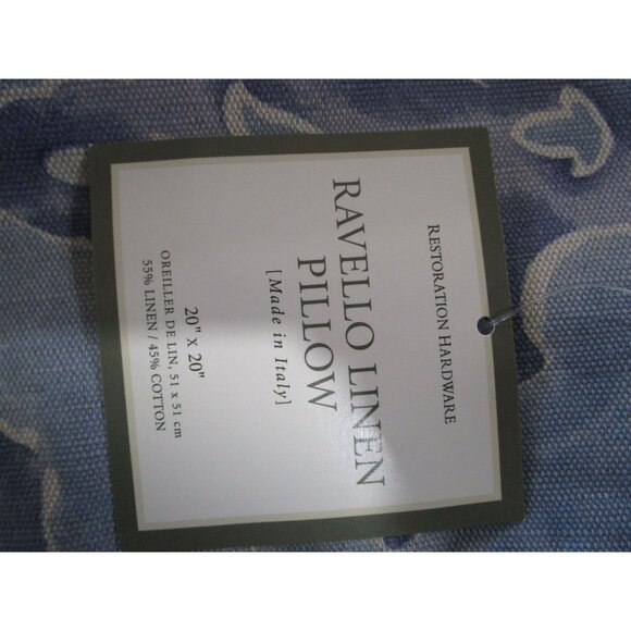 Restoration Hardware Ravello Linen Pillow Cover Sham Italy New Old Stock Retired - Picture 14 of 16